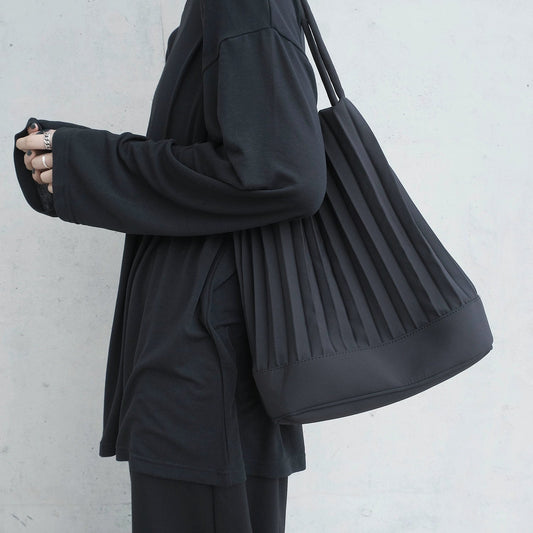 Sanshiyi/Dark Niche Design Handmade Ruched Handbag Shoulder Bag Bucket
